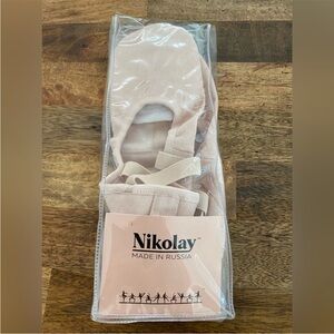 Nikolay Light Pink Canvas Half-Sole Ballet Shoes made in Russia